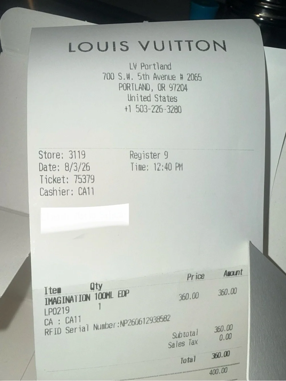 Brand New Authentic Louis Vuitton *Empty* Shopping Bags